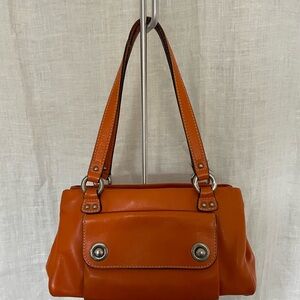 Rare Vintage Marc Jacobs Orange Shoulder Bag with Structured Design